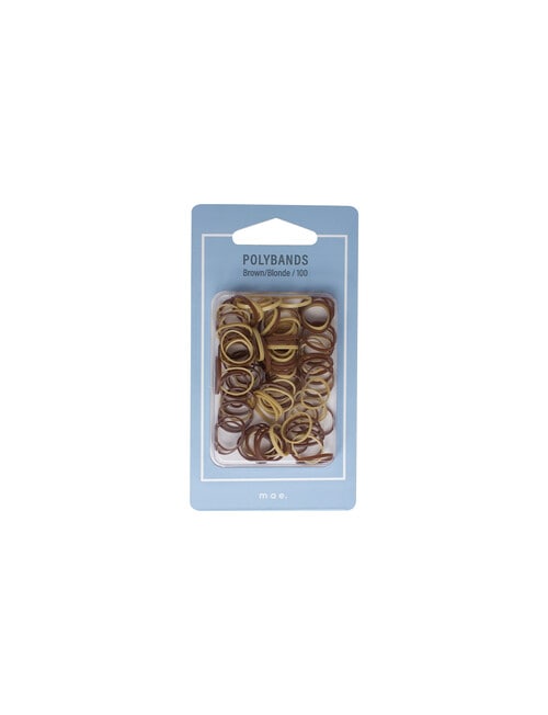 Mae Elastics Polybands, Brown & Blonde, Pack of 100 product photo View 02 L