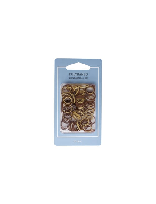 Mae Elastics Polybands Brown & Blonde 100-Pieces product photo View 02 L