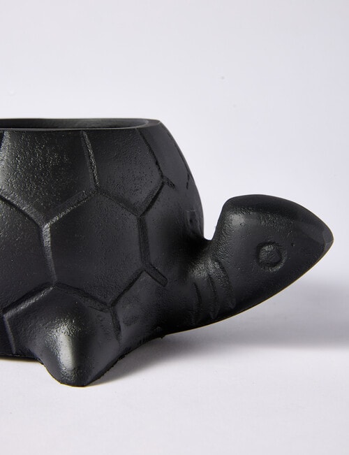 M&Co Metal Turtle, Black product photo View 03 L