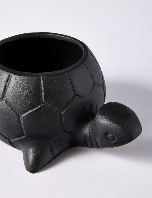 M&Co Metal Turtle, Black product photo View 04 L