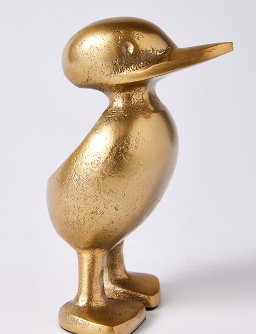 M&Co Metal Duck, Gold product photo View 02 L