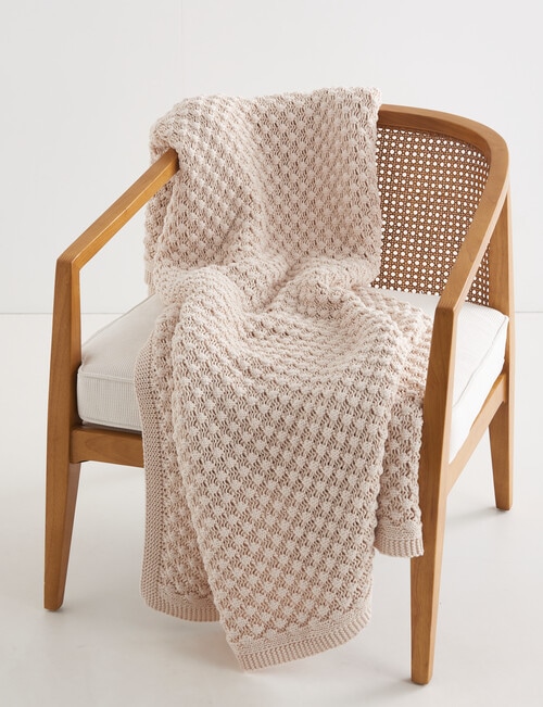 Domani Arietta Throw, Warm White product photo View 03 L