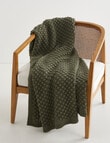 Domani Arietta Throw, Olive product photo View 03 S