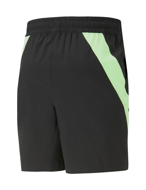 Puma 7" Stretch Woven Short, Black & Fizzy Lime product photo View 02 L