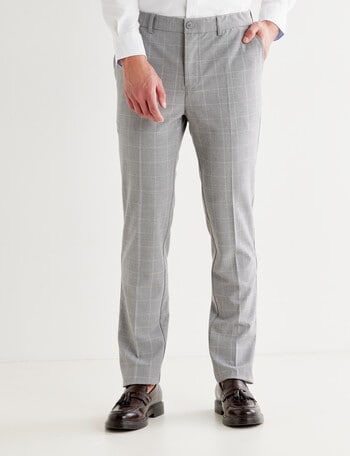 L+L Check Trouser, Light Grey product photo
