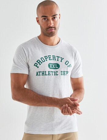 Gasoline Athletic Dept Short Sleeve Tee, Snow Marle product photo