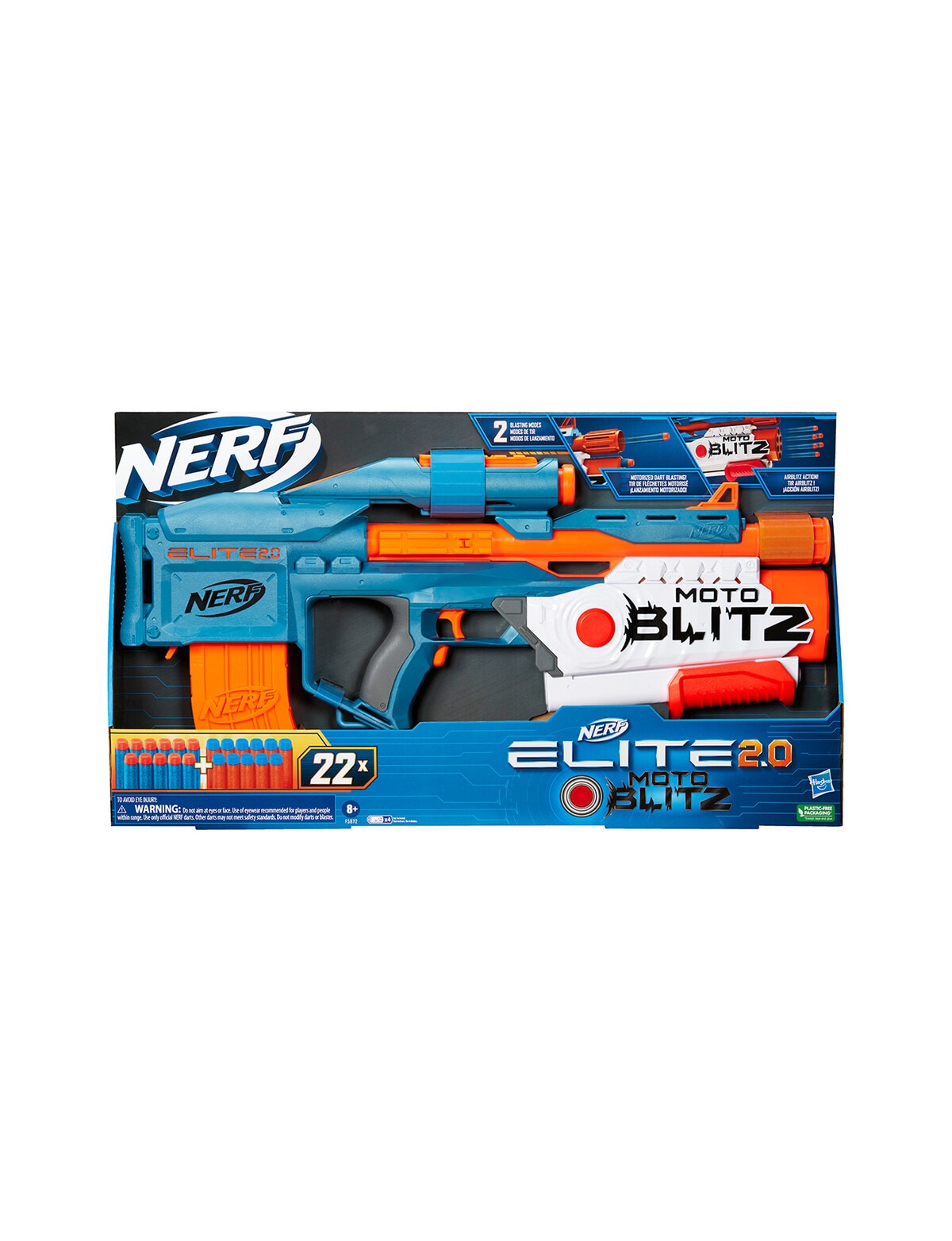 NERF Nerf ELITE 2.0 SHOW - Blaster à fléchettes motorisé multicolore -  Private Sport Shop