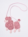 Mac & Ellie Poodle Crossbody Bag, Pink product photo
