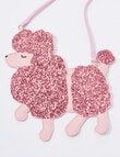 Mac & Ellie Poodle Crossbody Bag, Pink product photo View 03 S