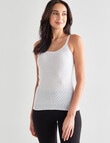 Lyric Thermals Harmony Cotton Pointelle Cami, White product photo View 04 S