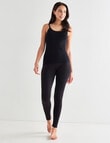 Lyric Thermals Harmony Cotton Pointelle Cami, Black product photo View 03 S