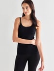 Lyric Thermals Harmony Cotton Pointelle Cami, Black product photo View 05 S
