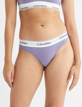 Calvin Klein Modern Cotton Thong Brief, Splash of Grape product photo