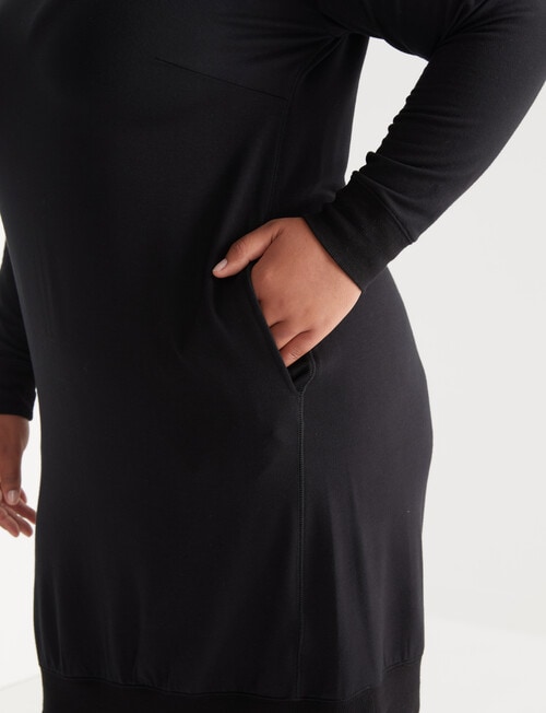 Studio Curve Basic Dress, Black product photo View 04 L