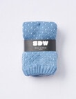 Simon De Winter Honeycomb Home Socks, Light Dusk Blue product photo View 02 S
