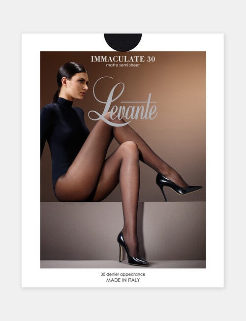 Levante Lux Matte Semi Sheer Tight, 30 Denier, Nero product photo