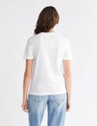 Calvin Klein Floral Photoprint Tee, White product photo View 02 S
