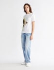 Calvin Klein Floral Photoprint Tee, White product photo View 04 S