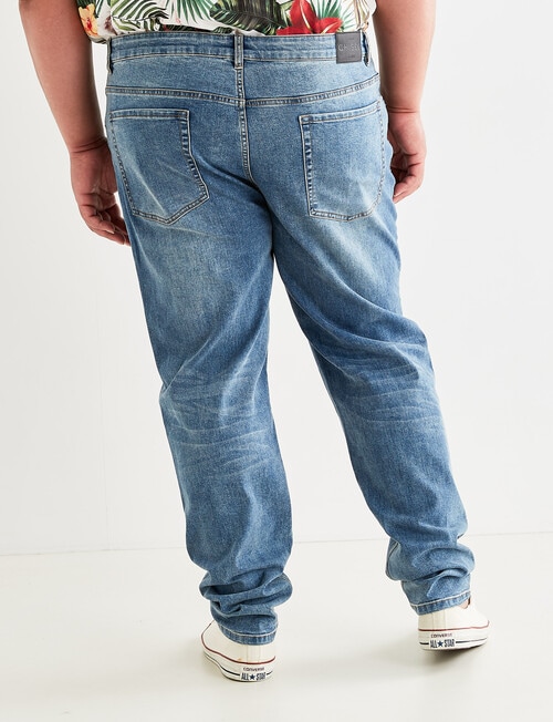 Chisel King Size Stretch Slim Jean, Blue product photo View 02 L