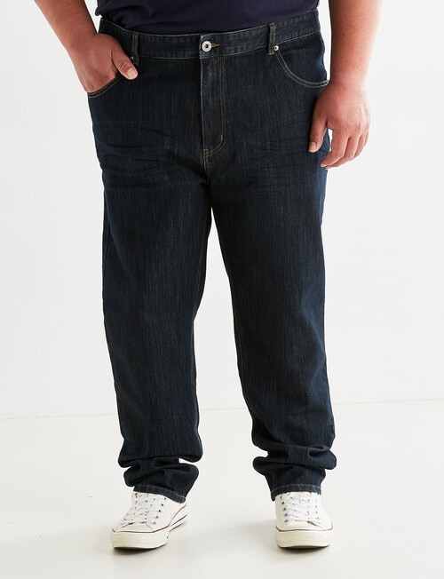 Chisel King Size Stretch Straight Leg Jean, Blue product photo