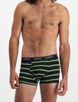 Bonds Guyfront Stripe Trunk, Black & Wild Willow product photo