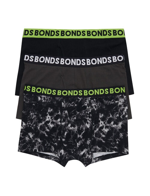 Bonds Everyday Print Trunk, 3-Pack, Black & Grey product photo View 02 L