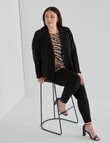 Studio Curve Collection 2-Way Stretch Jacket, Black product photo View 03 S