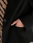 Studio Curve Collection 2-Way Stretch Jacket, Black product photo View 04 S