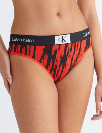 Calvin Klein 1996 Cotton Modern Bikini Brief, Red Tiger product photo