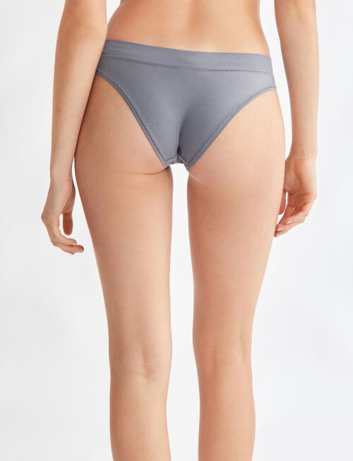 Calvin Klein Flex Fit High-Leg Tanga Brief, Asphalt Grey product photo View 02 L