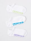 Bonds Logo No-Show Sock, 3-Pack, White product photo