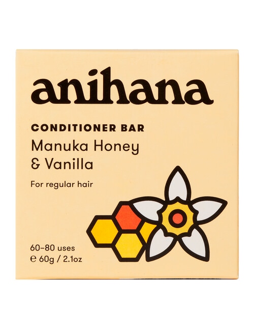 anihana Conditioner Bar, Manuka Honey & Vanilla, 60g product photo View 03 L