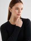 Mineral Hazel Rib Crew Long Sleeve Top, Black product photo View 04 S