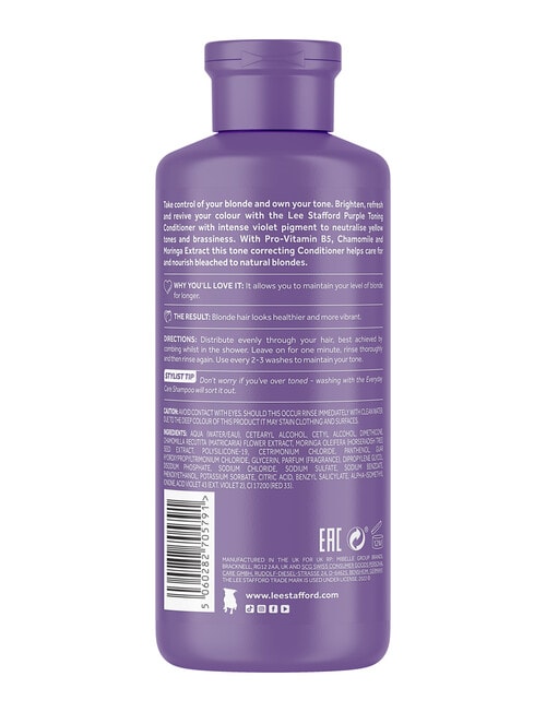 Lee Stafford Bleach Blondes Purple Toning Conditioner, 250ml product photo View 02 L