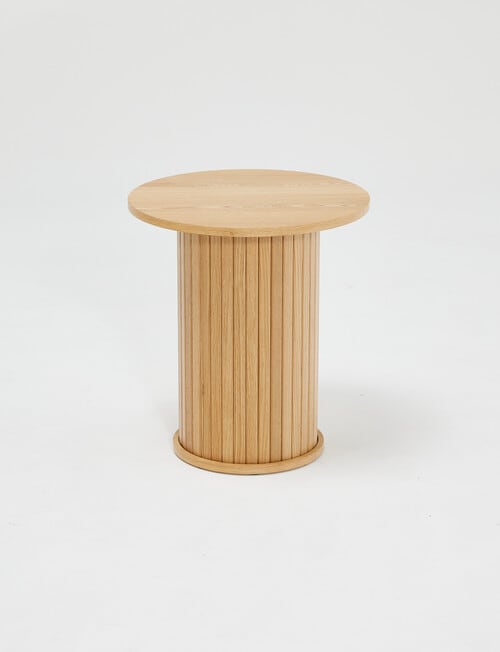 LUCA Furniture Porto Side Table, Natural product photo