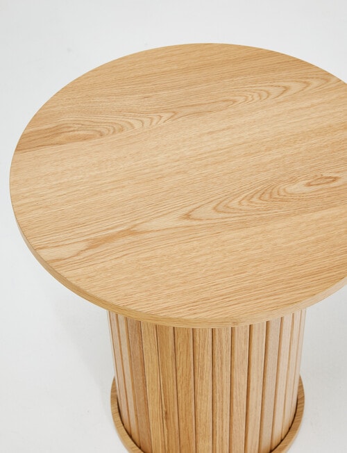 LUCA Furniture Porto Side Table, Natural product photo View 02 L