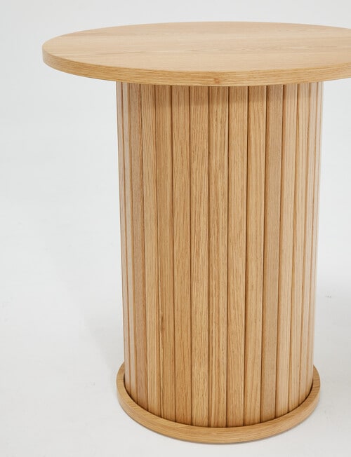 LUCA Furniture Porto Side Table, Natural product photo View 03 L