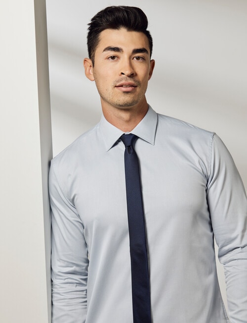 Laidlaw + Leeds Herringbone Long-Sleeve Shirt, Grey product photo