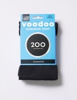 Voodoo Totally Matte Slim Tights, 200D, Black product photo View 02 S