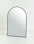 M&Co Arched Metal Mirror, Black product photo