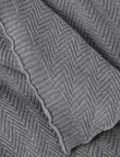 Milly & Milo Cotton & Cashmere Blend Blanket, Light Grey product photo View 03 S
