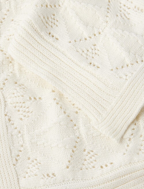 Milly & Milo Cotton Blanket, White product photo View 03 L