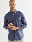 L+L Gingham Long Sleeve Shirt, Navy product photo View 04 S