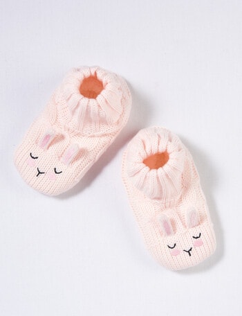 Simon De Winter Bunny Slipper Boot Sock, Pale Pink product photo