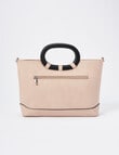 Pronta Moda Oval Handle Shopper Bag, Blush product photo View 02 S