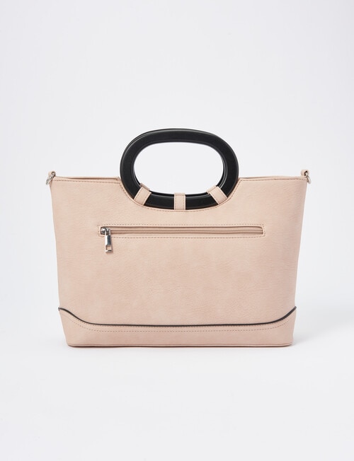 Pronta Moda Oval Handle Shopper Bag, Blush product photo View 02 L