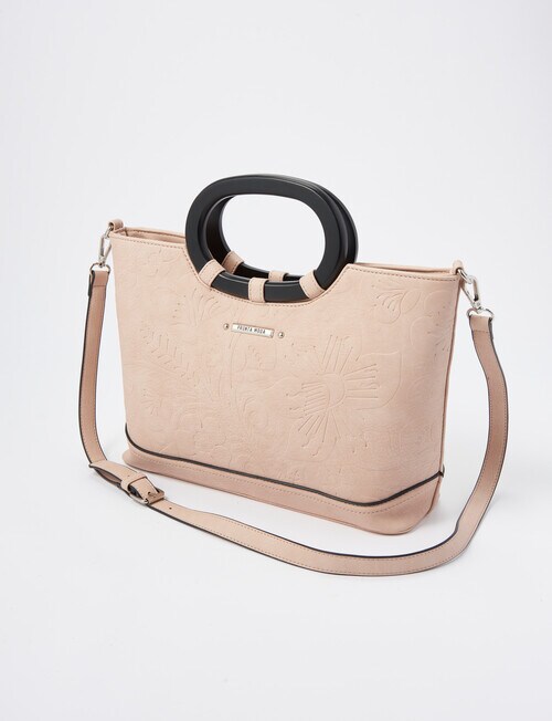 Pronta Moda Oval Handle Shopper Bag, Blush product photo View 03 L