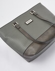 Pronta Moda Textured Weave Tote Bag, Grey product photo View 06 S