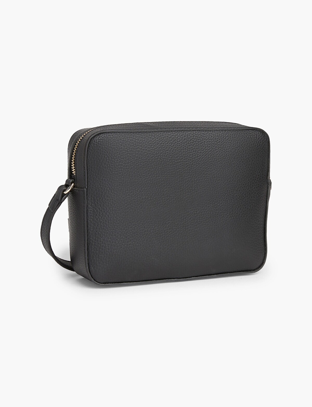 Calvin Klein Relock Camera Bag With Flap, Black Handbags