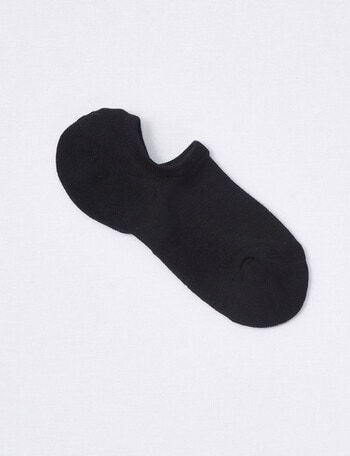 DS Socks Merino Blend Cushion Sole Liner, Black, 5-9 product photo